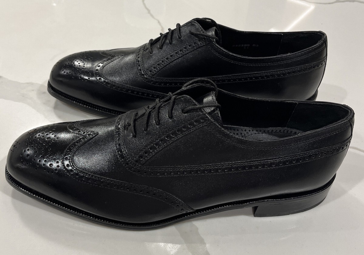 Florsheim Erickson Wingtip Brogue Oxford Black Dress Shoe 