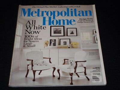 2009 JANUARY METROPOLITAN HOME MAGAZINE - ALL WHITE NOW COVER - L 17488