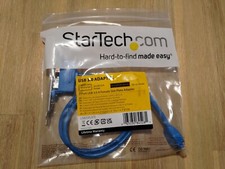 StarTech 2 Port USB 3.0 A Female Slot Plate Adapter Blue USB3SPLATE