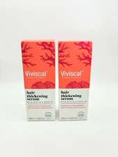 2 x VIVISCAL Hair Thickening Serum with Biotin & Keratin Full Size 1.69oz