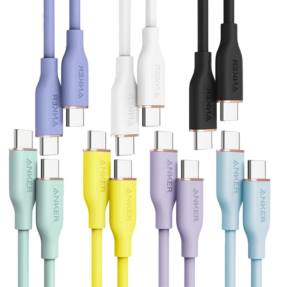 Anker Powerline III Flow 100W USB C Charging Cable Color Silicone for  Galaxy MAC