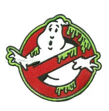 Ghostbusters No Ghost Green Slime Patch Embroidered Iron-On Applique Halloween