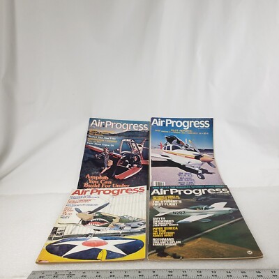 Lot Of 4 VTG Air Progress November 1970, February 1972, April 1976 September 76