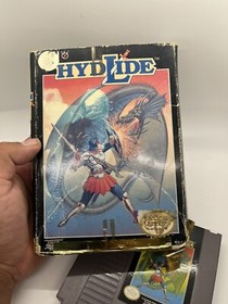 Hydlide NES Nintendo With Box Authentic Good Condition! Rare!