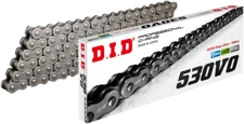 D.I.D. 530 VO Professional O-Ring Motorcycle Chain 116L Natural 530VO X 116
