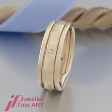RAUSCHMAYER 'Eldino'  Ring - mit 4 Brillanten - 14K/585 Gelbgold beweglich 