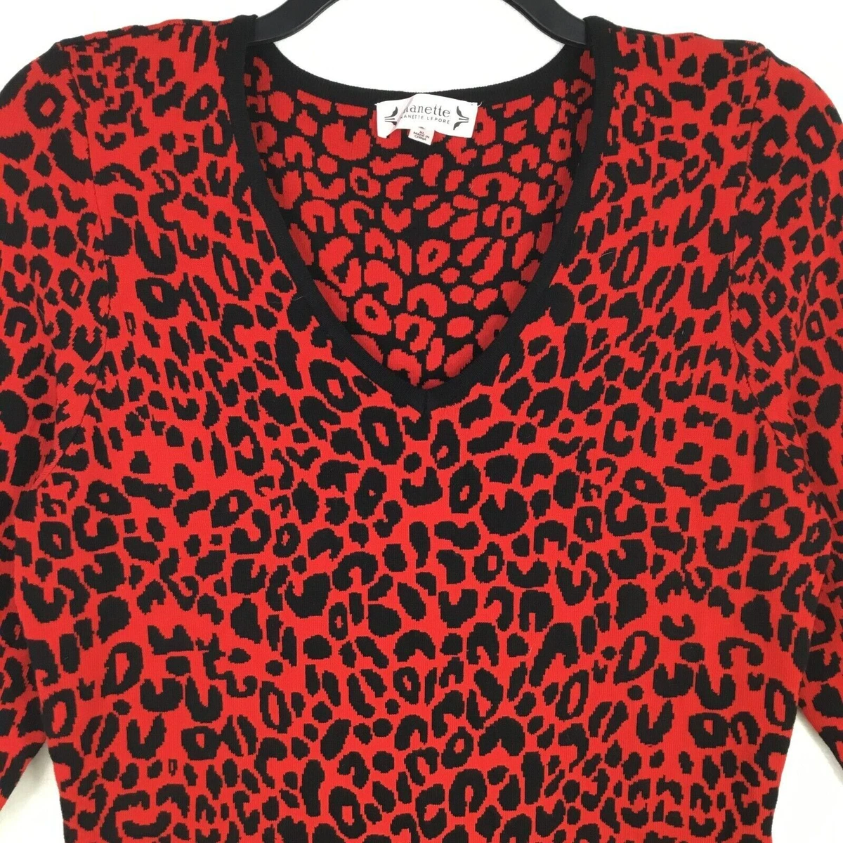 Nanette lepore top leopard dress