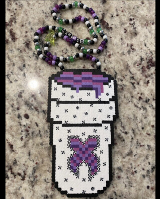 NEW XXXRATED XCISION Kandi Perler Necklace EDM EDC Fest Rave Dance