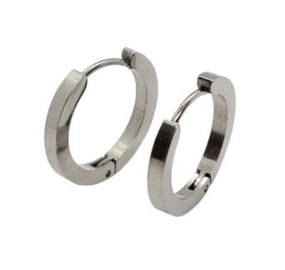 Orecchini A Cerchio Pandora Orecchini A Cerchio In Argento Sterling 925 - 10mm - Unisex Orecchini Argento Particolari - Foto 14