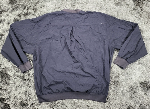 VTG 90's Nike Golf Windbreaker Jacket Mens Large Black 1/4 Button Pullover Flaw - Picture 4 of 19