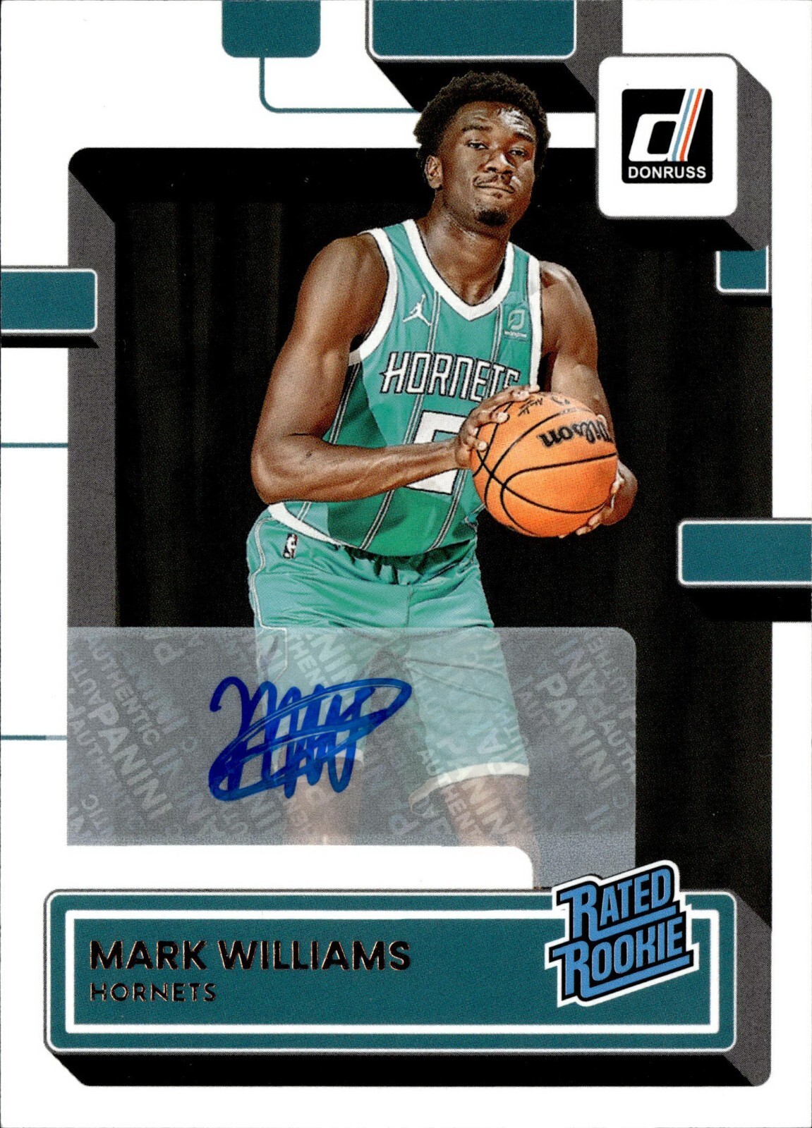 2022-23 Panini Donruss Mark Williams Rated Rookie Base RC Auto #215