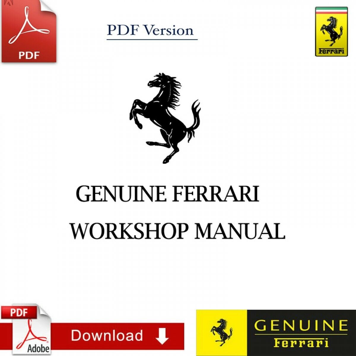 Genuine Factory Ferrari 488 GTB Workshop Pdf