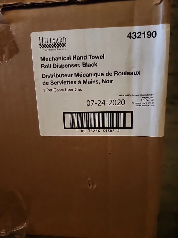 HILLYARD Mechanical Hand Towel Roll Dispenser Black 432190 - Image 2 of 4