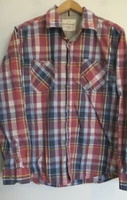 Weatherproof Vintage Brand Shirt Mens Medium Button Up Long Sleeve Pockets Plaid
