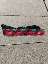 Mayan Textile Headband with stretchy band Handmade Handwoven Chiapas Mexico