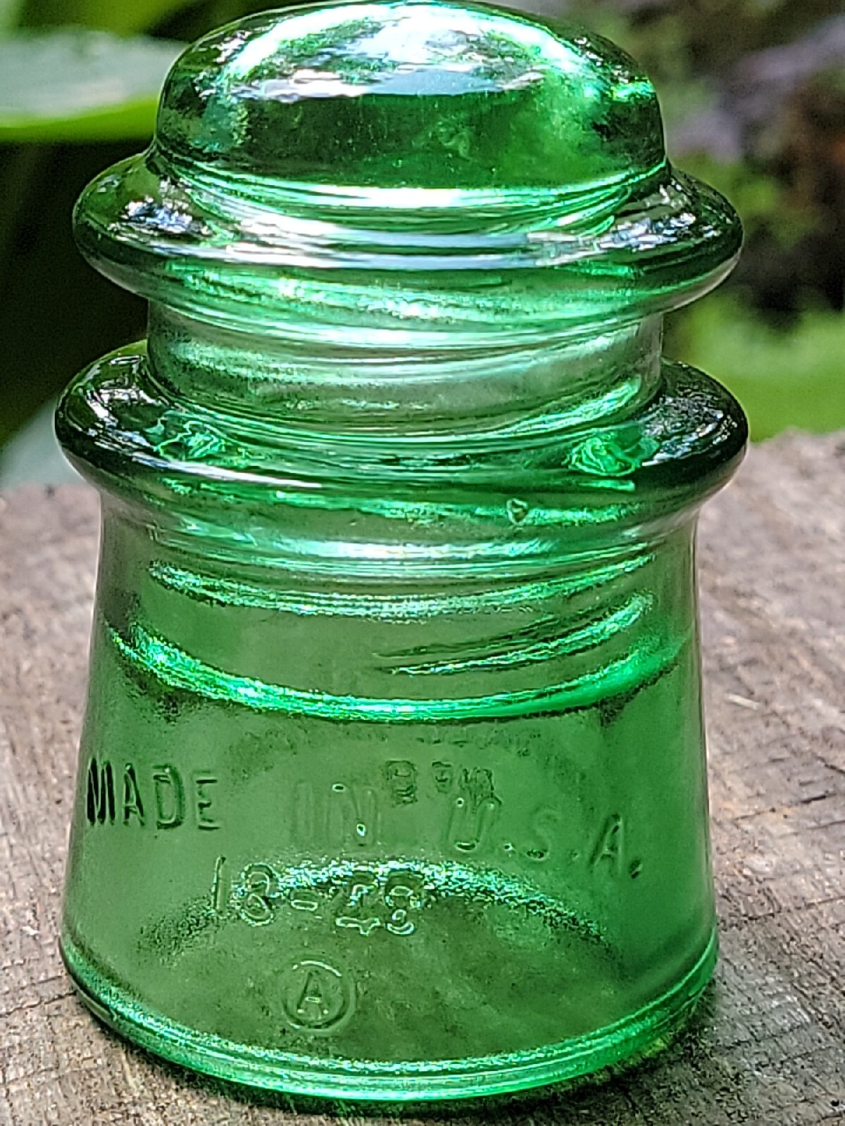 Vintage Glass Insulator Green Whitall Tatum 9 Stained Decorative Antique Glass eBay