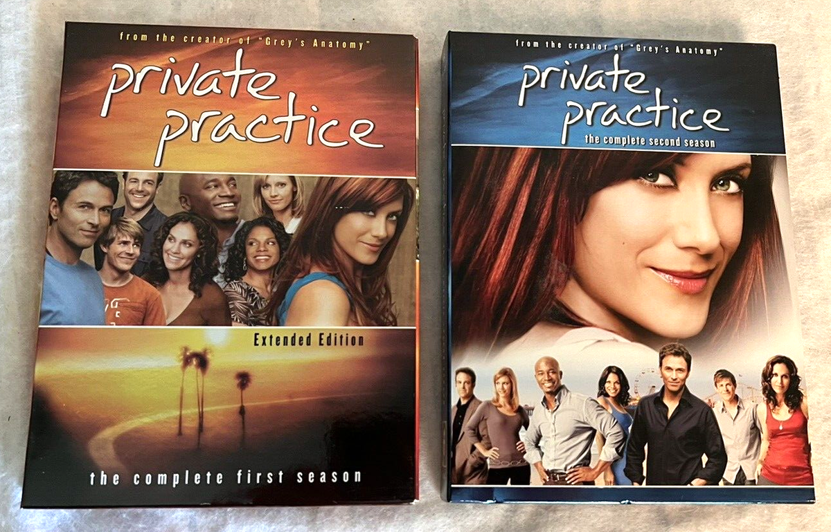 Private Practice ABC studios DVD Seasons 1-2 Map Incl Kate Walsh
