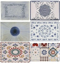 Dinner plates 30x20cm stoneware rectangular 30x20cm Main Course La Mediterranea