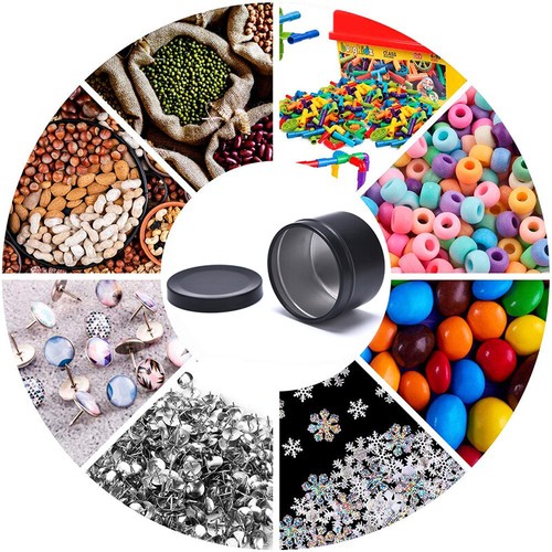 Candle Jars with Lid Bulk Round Candle Container Tins Empty Storage Box S+