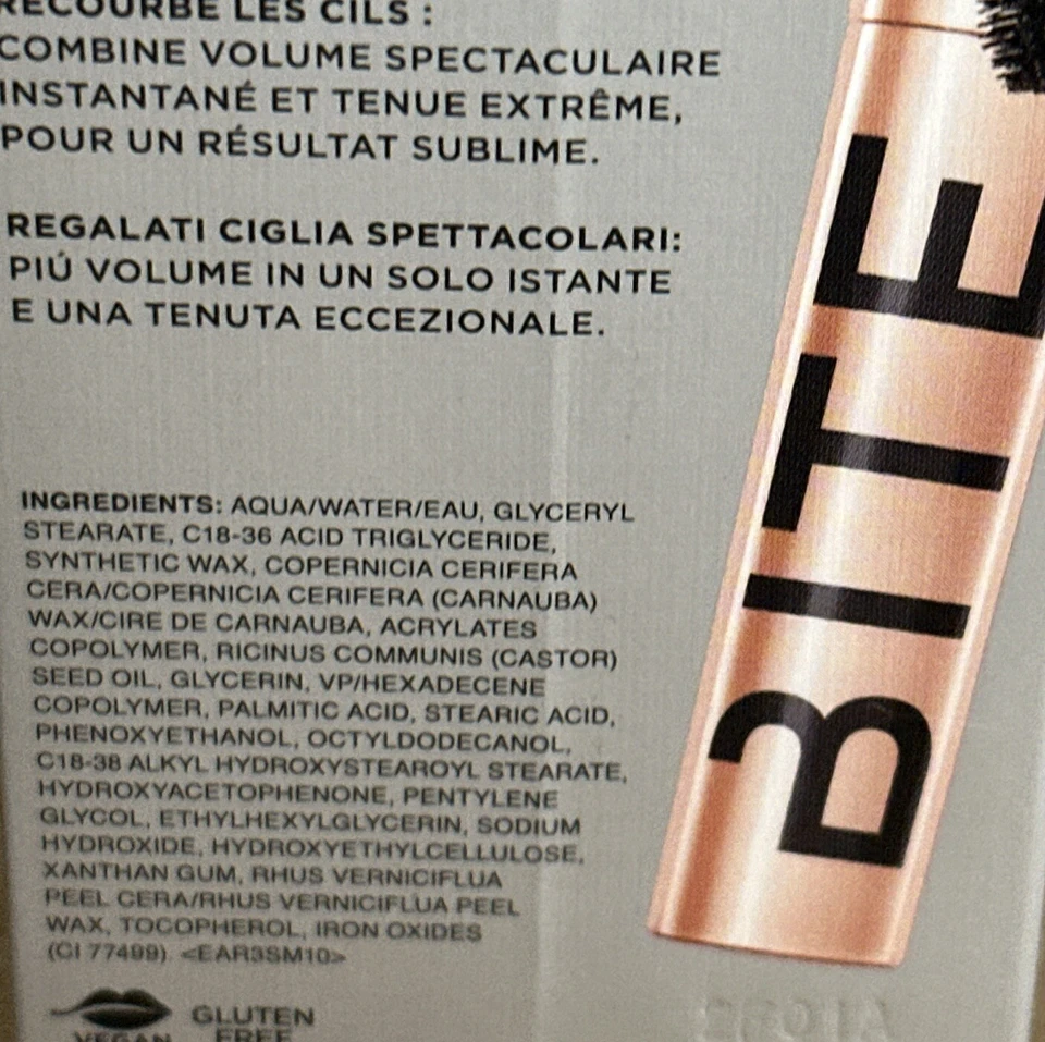 BITE BEAUTY 🖤 UPSWING - Solid Black -Full Volume Mascara -FULL SIZE -12ml/0.4oz - Image 3 of 4