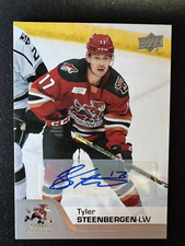 Tyler Steenbergen Auto 2020-21 Upper Deck AHL Hockey #72 Roadrunners