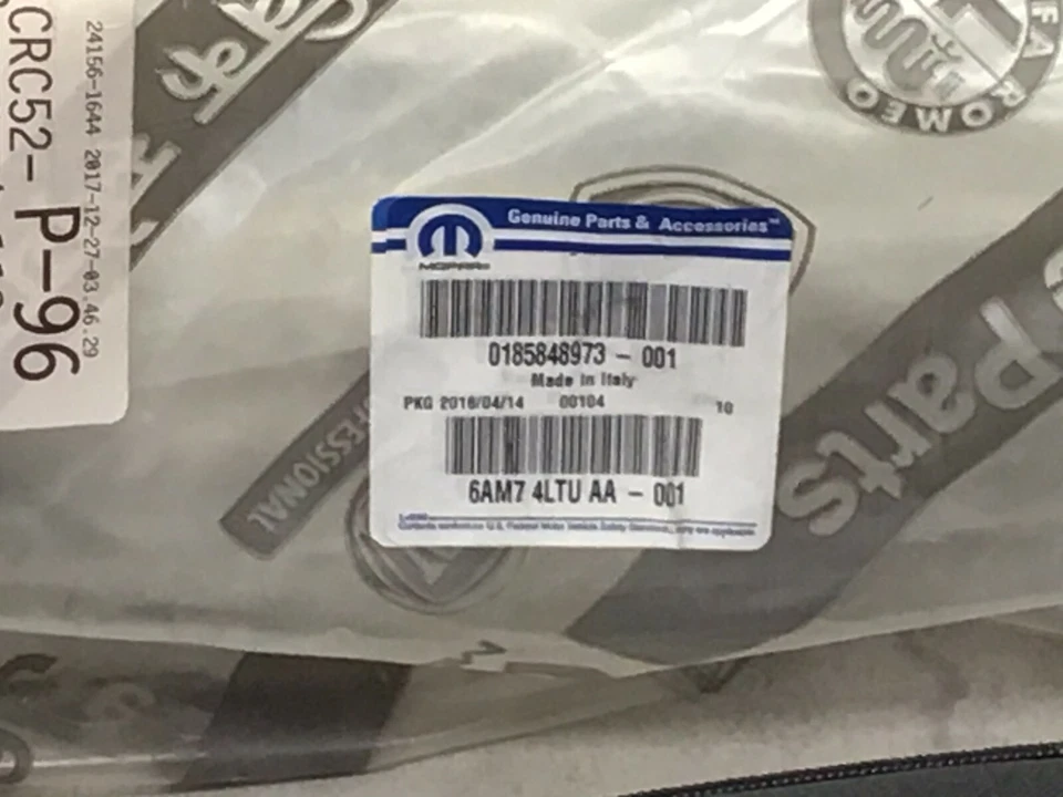 Cubierta trasera asiento pasajero delantero Jeep Renegade 2015-2016 OEM 6AM74LTUAA Foto 3 de 3