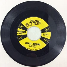 Marty Robbins The Story Of My Life Once A Week Date 45 rpm Vinyl Record VG G