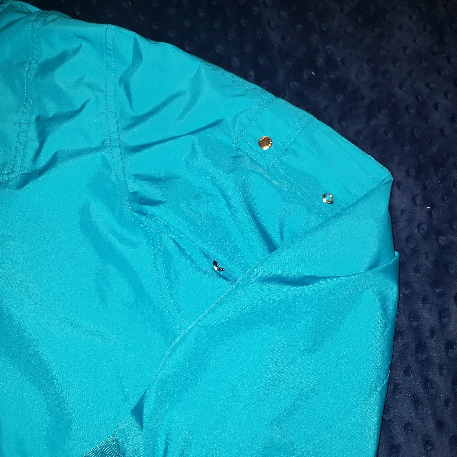 Giacca a vento Fila donna XL blu fluo retrò