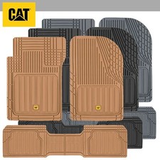 Caterpillar 3pc Heavy Duty Premium Rubber Floor Mats Fit For Car Truck Suv Van Caterpillar 3pc Heavy Duty Premium Rubber Floor Mats Fit For Car Truck Suv Van