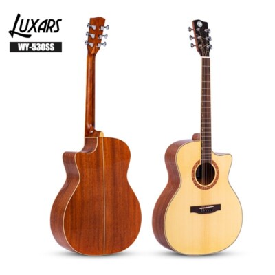 LUXARS WY-530SS Acoustic Guitar - Classic Elegance with Modern Playability