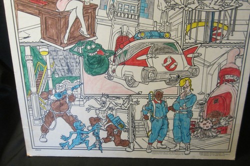 Póster de cartón vintage 1984 de The Real Ghostbusters serie de dibujos animados de televisión 16 x 22 - Imagen 3 de 10