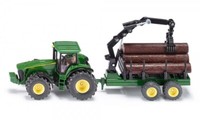 Siku John Deere 8430 Traktor Mit ForstanhäNger 1:50 1954