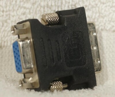  DVI-A Male to VGA FeMale Adapter (new video to regular vga)