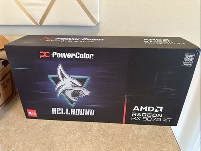 POWERCOLOR AMD Radeon RX 9070 XT Hellhound Graphics Card 16GB GDDR6