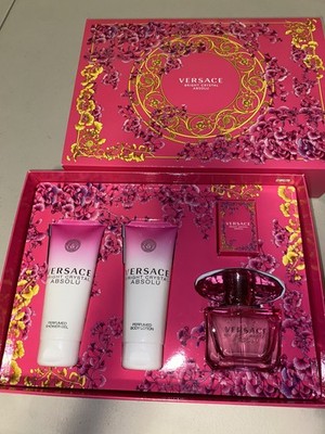 Versace Ladies Bright Crystal Absolu 4pcs EDP Gift Set Fragrances 