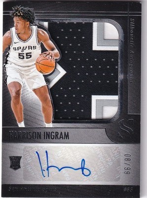 2024-25 Panini Silhouette NBA SIL-ING Harrison Ingram Rookie Patch Auto 8/99