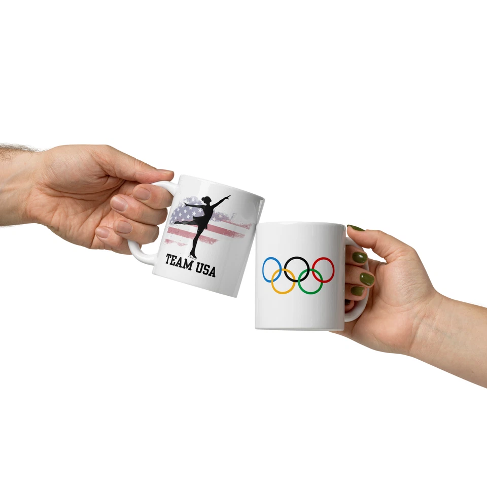 Taza Equipo de Patinaje Artístico EE. UU. 11 OZ Olympic Milano 2026 Italia Cerámica Foto 4 de 4