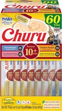 Churu Senior 10 Creamy Lickable Cat Treats W/ Taurine Vitamin E  C 0.5 Ounces
