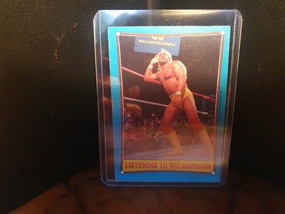 Originale 1987 Hulk Hogan-Sportkarte  Listening to Hulkamania  Kartnr. 38