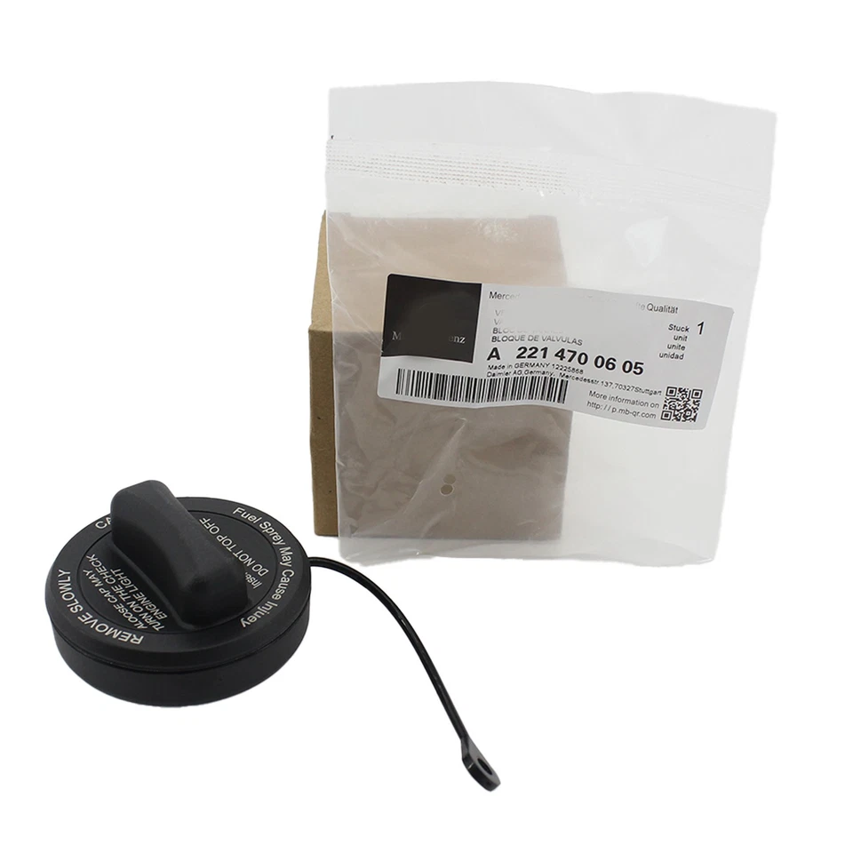 OEM 2214700605 New Mercedes Benz Fuel Gas Tank Filler Cap with Strap W203 W221 - Изображение 4 из 4