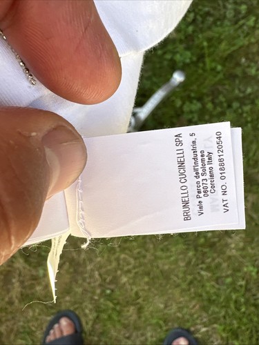 Brunello Cucinelli T-schirt Kurzarm Weiss Mit Mo % Baumwolle Mit Zierperlen XXL - Bild 20 von 24