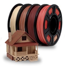 YOUSU 3D Printer Filament Bundle, Wood PLA Filament 1.75mm, Multicolor 3D Pri...