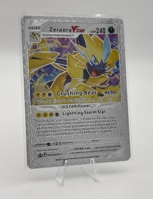Zeraora VSTAR SWSH265 Sword & Shield Promo Textured Metallic Foil Card Silver