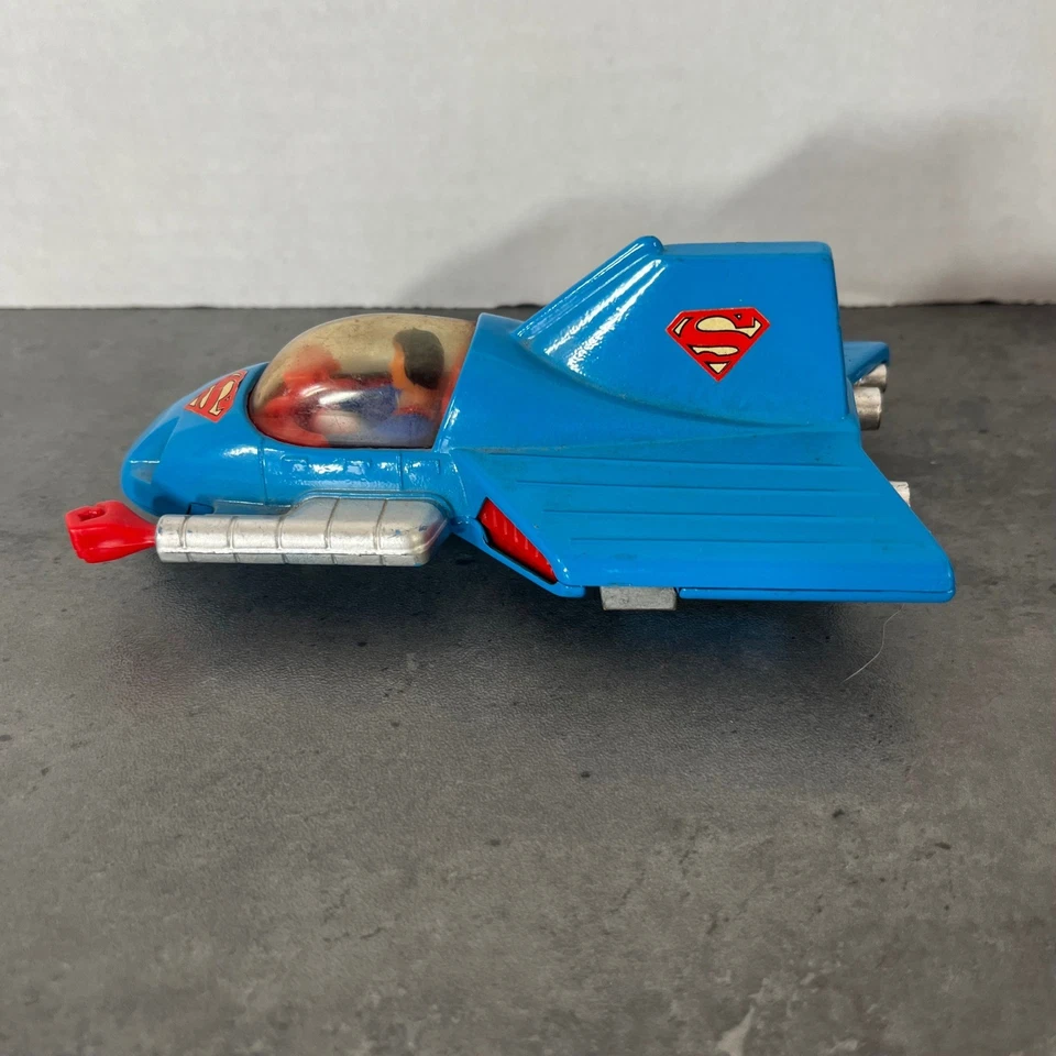 Corgi Jr. Junior DC Comics Blue Superman Supermobile UK 1979 Vintage - Image 2 of 4
