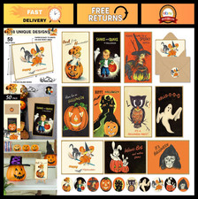 50 Pack Halloween Greeting Cards with Sticker...