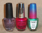 3 OPI NAIL POLISH LOT .5oz Top Coat + .5oz POMPEII PURPLE + .3oz Speed of Bright — photo 3
