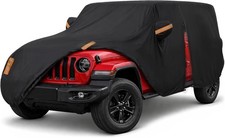 Car Cover for Jeep Wrangler 2 Door 1987-2026 JK JL CJ YJ TJ Outdoor Waterproof S