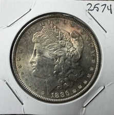1886 Morgan Dollar - BU - Toned - As Shown! (#2574)