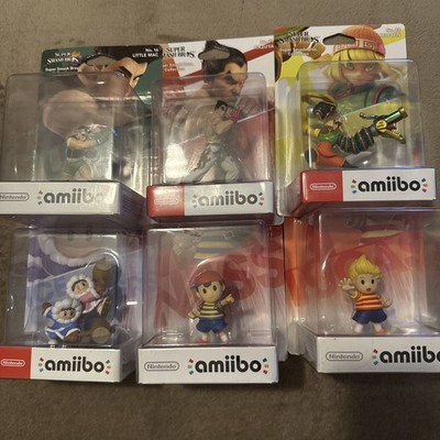 Amiibo Nintendo 6 Figuren Little Mac Kazuya Min Min Lucas Ness ICE Climbers Neu