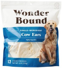 Brand Cow Ears Dog Treats, Pack of 12, Beef, Highly Digestible, Minimally P...